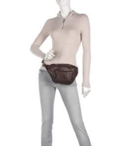 Power Field Gürteltasche Schafsleder dunkelbraun