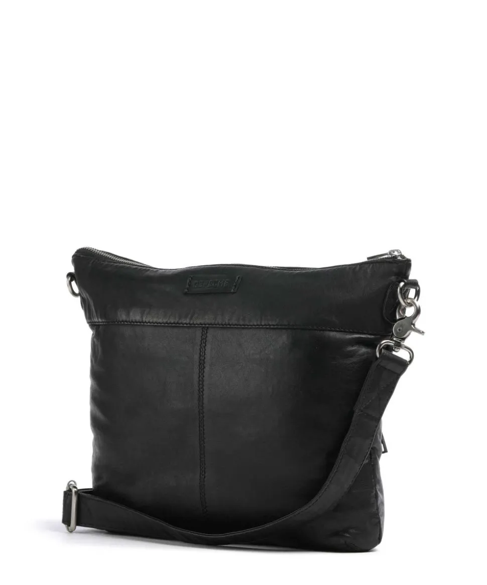 Power Field Umhängetasche Schafsleder schwarz