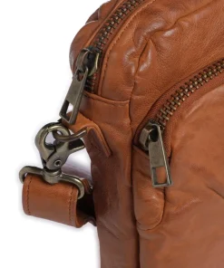 Power Field Umhängetasche Schafsleder cognac