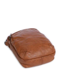 Power Field Umhängetasche Schafsleder cognac
