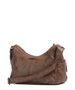 Power Field Umhängetasche Schafsleder dunkelbraun