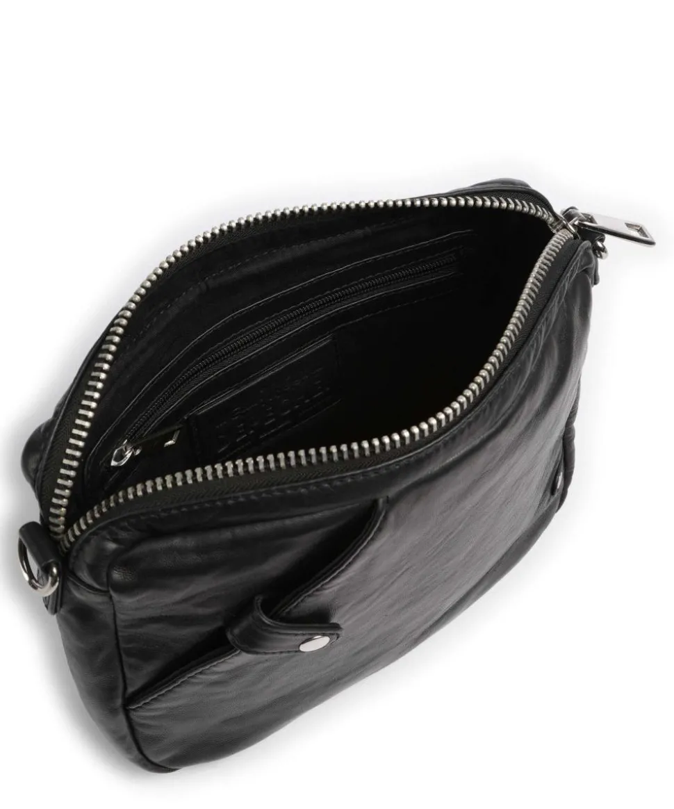 Power Field Umhängetasche Schafsleder schwarz