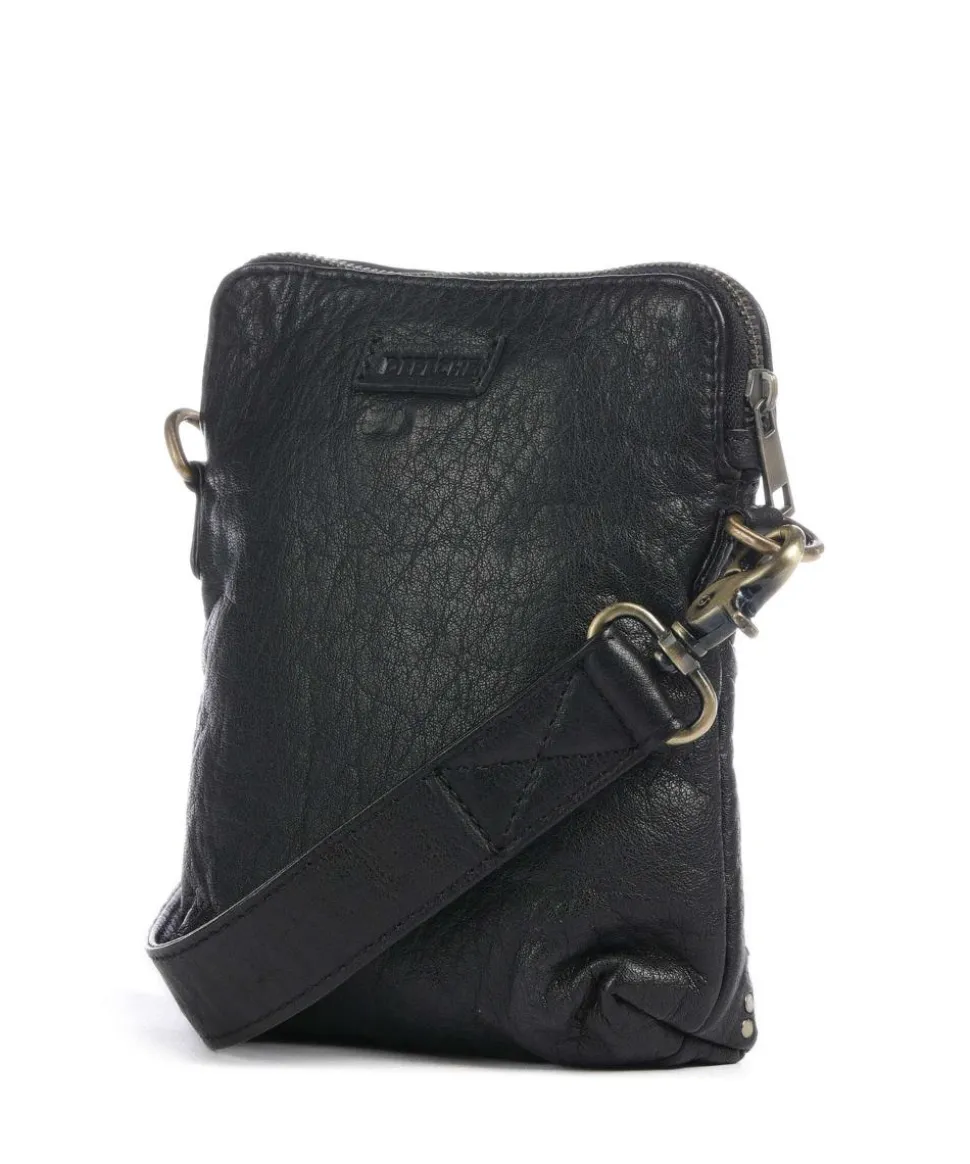 Power Parade Umhängetasche fein genarbtes Kalbsleder schwarz