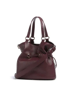 Premier Flirt M Bucket bag genarbtes Rindsleder brombeer