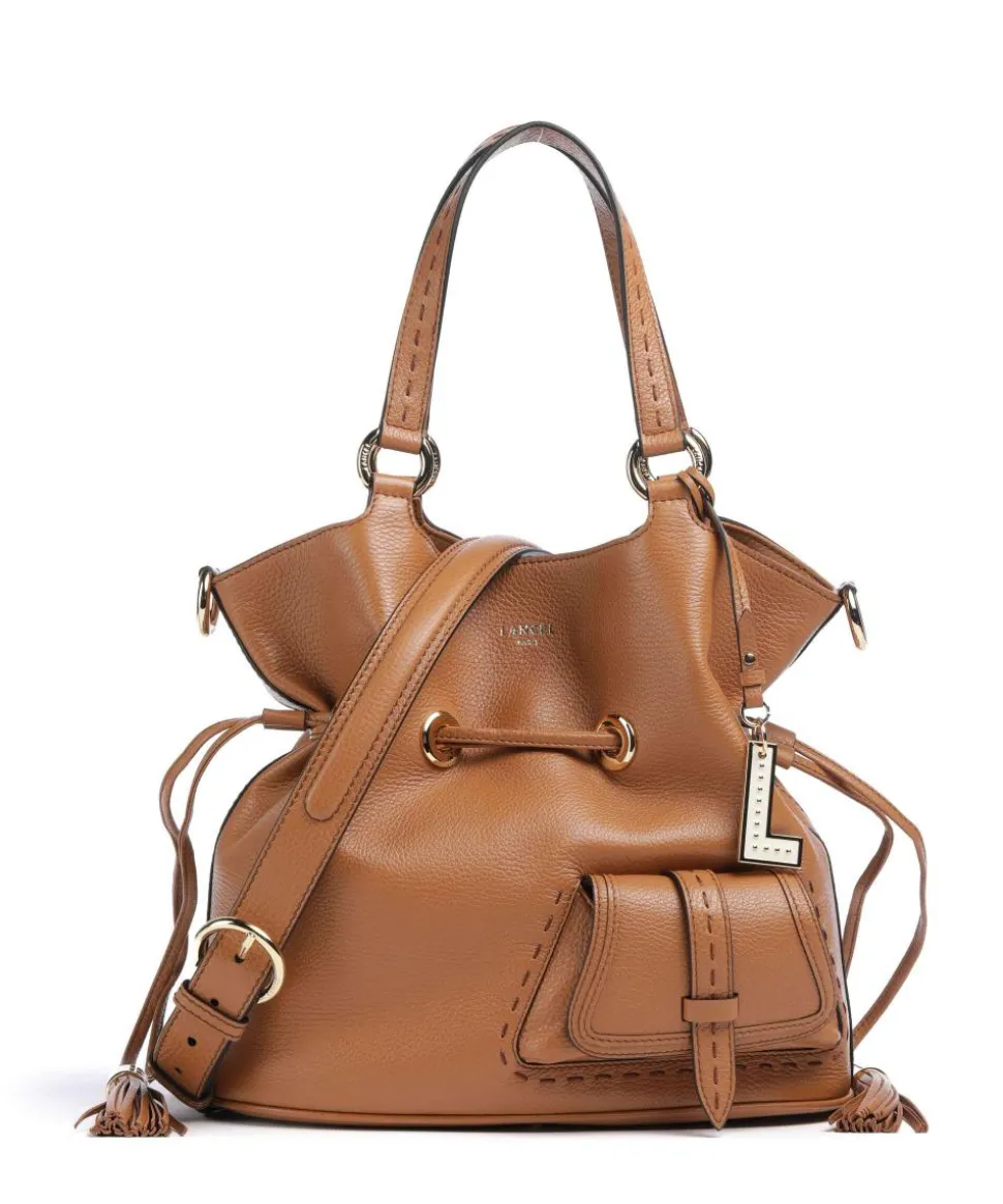 Premier Flirt M Bucket bag genarbtes Rindsleder camel