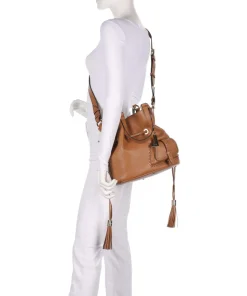 Premier Flirt M Bucket bag genarbtes Rindsleder camel