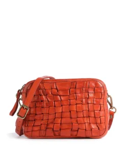 Prestige Umhängetasche fein genarbtes Rindsleder orange