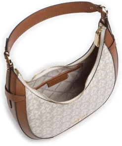 Preston Schultertasche Canvas elfenbein/braun