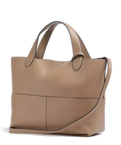 Primrose M Handtasche genarbtes Leder hellbraun