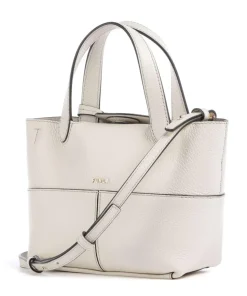 Primrose Mini Umhängetasche genarbtes Leder creme