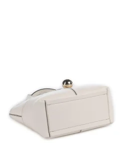 Primrose Mini Umhängetasche genarbtes Leder creme