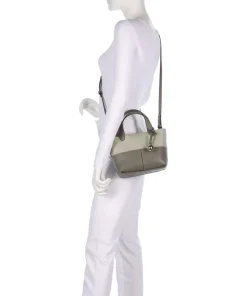 Primrose Mini Umhängetasche genarbtes Leder khaki