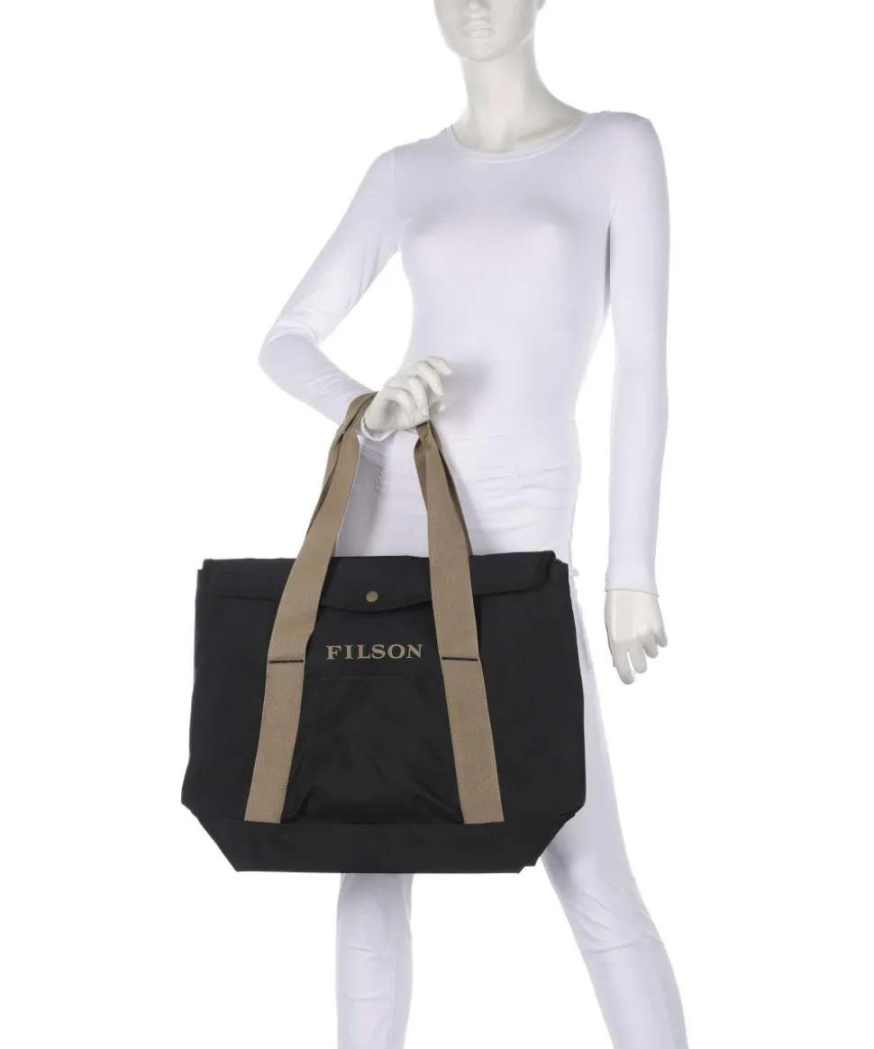 Printed Shrub Shopper 16″ recyceltes Polyester schwarz