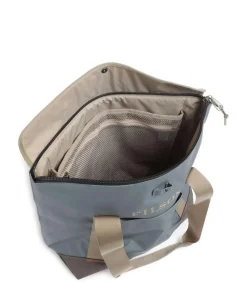 Printed Shrub Shopper 16″ recyceltes Polyester blaugrau