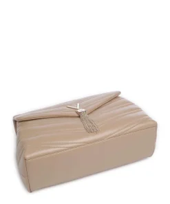 Privilege Schultertasche Lederimitat beige