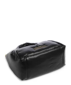 Puffy Foulard Handtasche Lederimitat schwarz