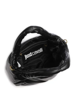 Puffy Foulard Handtasche Lederimitat schwarz