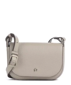 Pura S Umhängetasche genarbtes Rindsleder beige