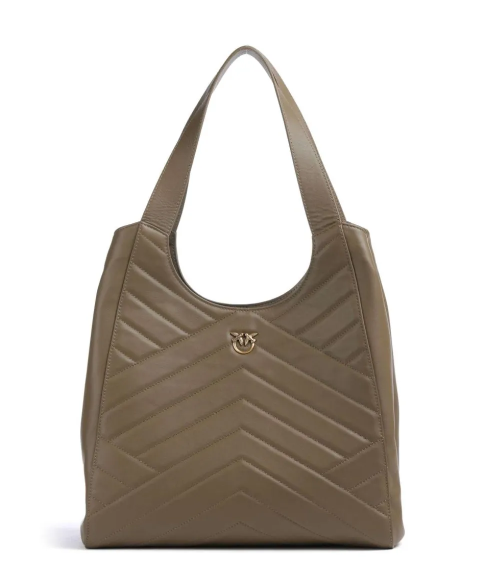 Puzzle Shopper fein genarbtes Rindsleder olivgrün