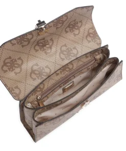 Queensland Big 4G Logo Handtasche Lederimitat hellbraun