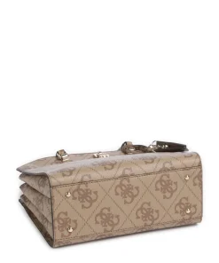 Queensland Big 4G Logo Handtasche Lederimitat hellbraun