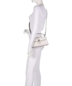 Queensland Handtasche Lederimitat weiß