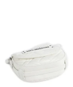 Quilted Umhängetasche Lederimitat weiß