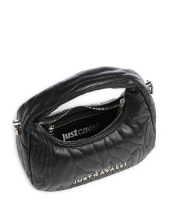 Quilted Zebra Handtasche Lederimitat schwarz
