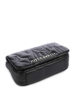 Quilted Zebra Schultertasche Lederimitat schwarz