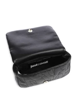 Quilted Zebra Schultertasche Lederimitat schwarz