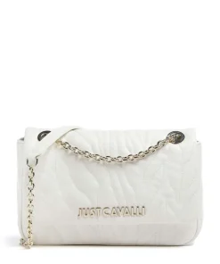 Quilted Zebra Schultertasche Lederimitat weiß