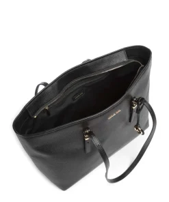 Quinn Large Shopper fein genarbtes Rindsleder schwarz