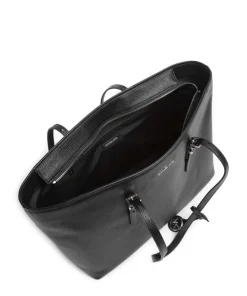 Quinn Large Shopper fein genarbtes Rindsleder schwarz