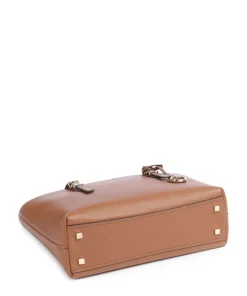 Quinn Medium Shopper fein genarbtes Rindsleder braun