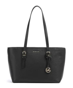 Quinn Medium Shopper fein genarbtes Rindsleder schwarz