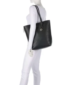 Quinn Shopper genarbtes Rindsleder schwarz