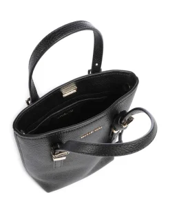 Quinn Umhängetasche genarbtes Rindsleder schwarz