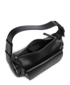 Rachel M Schultertasche Lederimitat schwarz