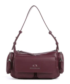 Rachel S Schultertasche Lederimitat wein