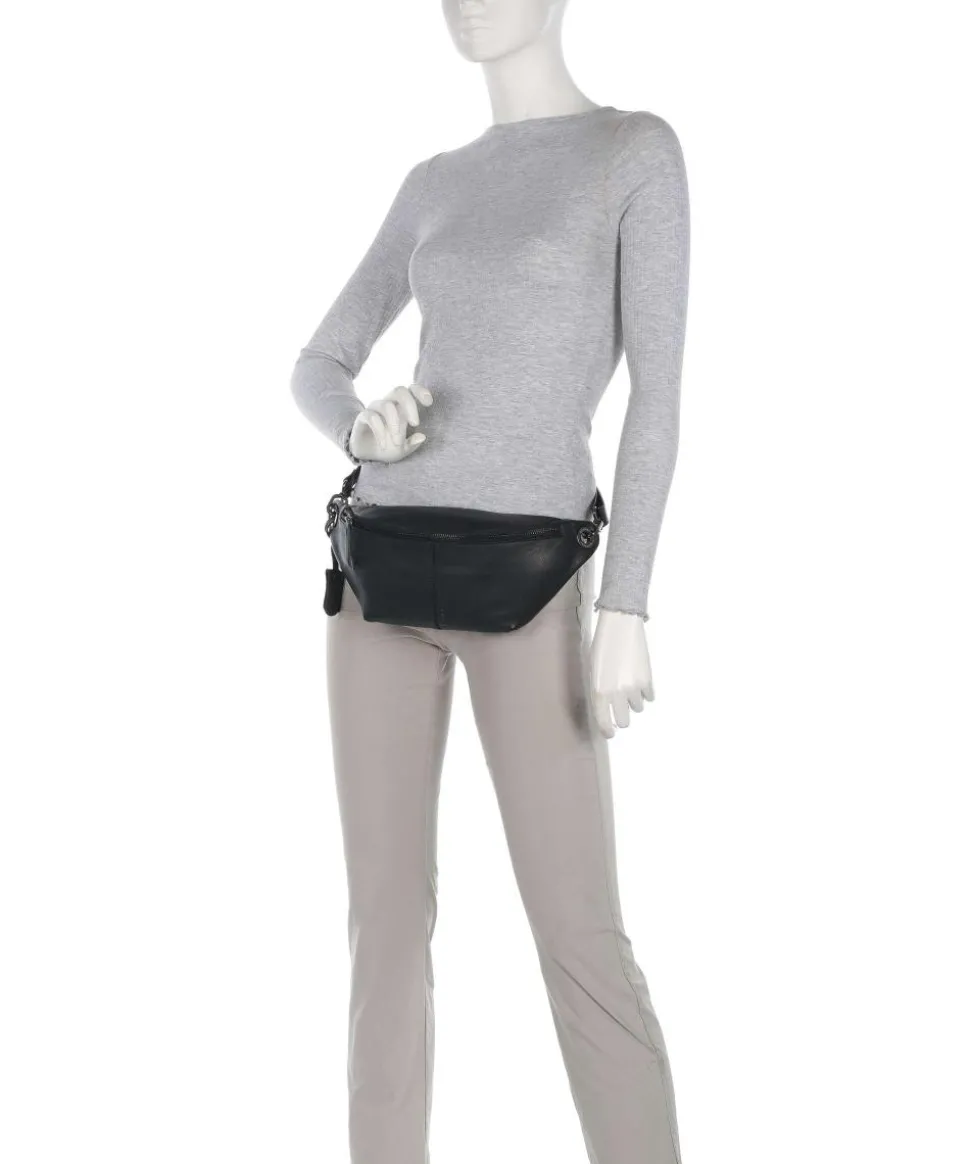 Radiant Raeven Gürteltasche genarbtes Rindsleder schwarz