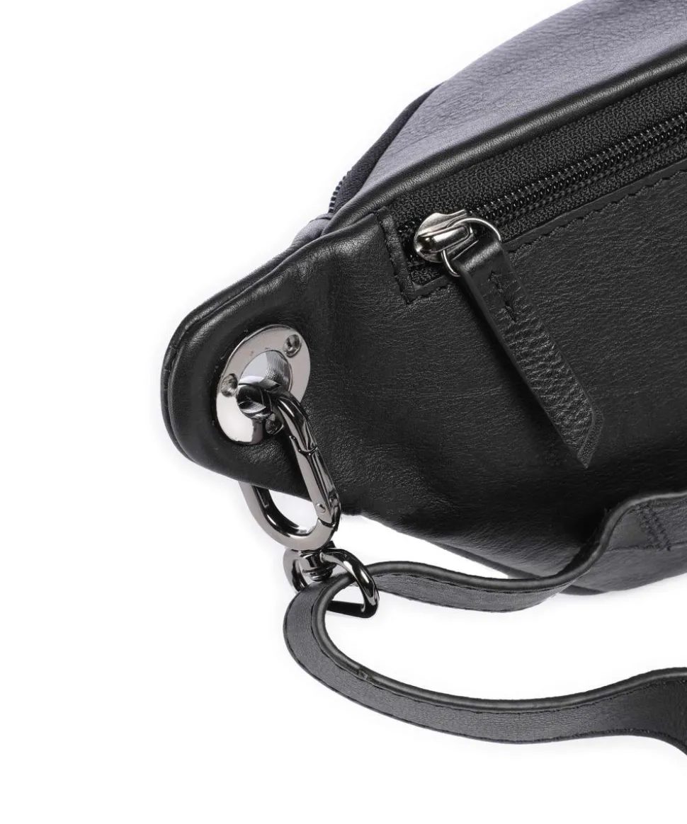 Radiant Raeven Gürteltasche genarbtes Rindsleder schwarz