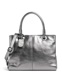 Radiant Raeven Handtasche genarbtes Rindsleder silber