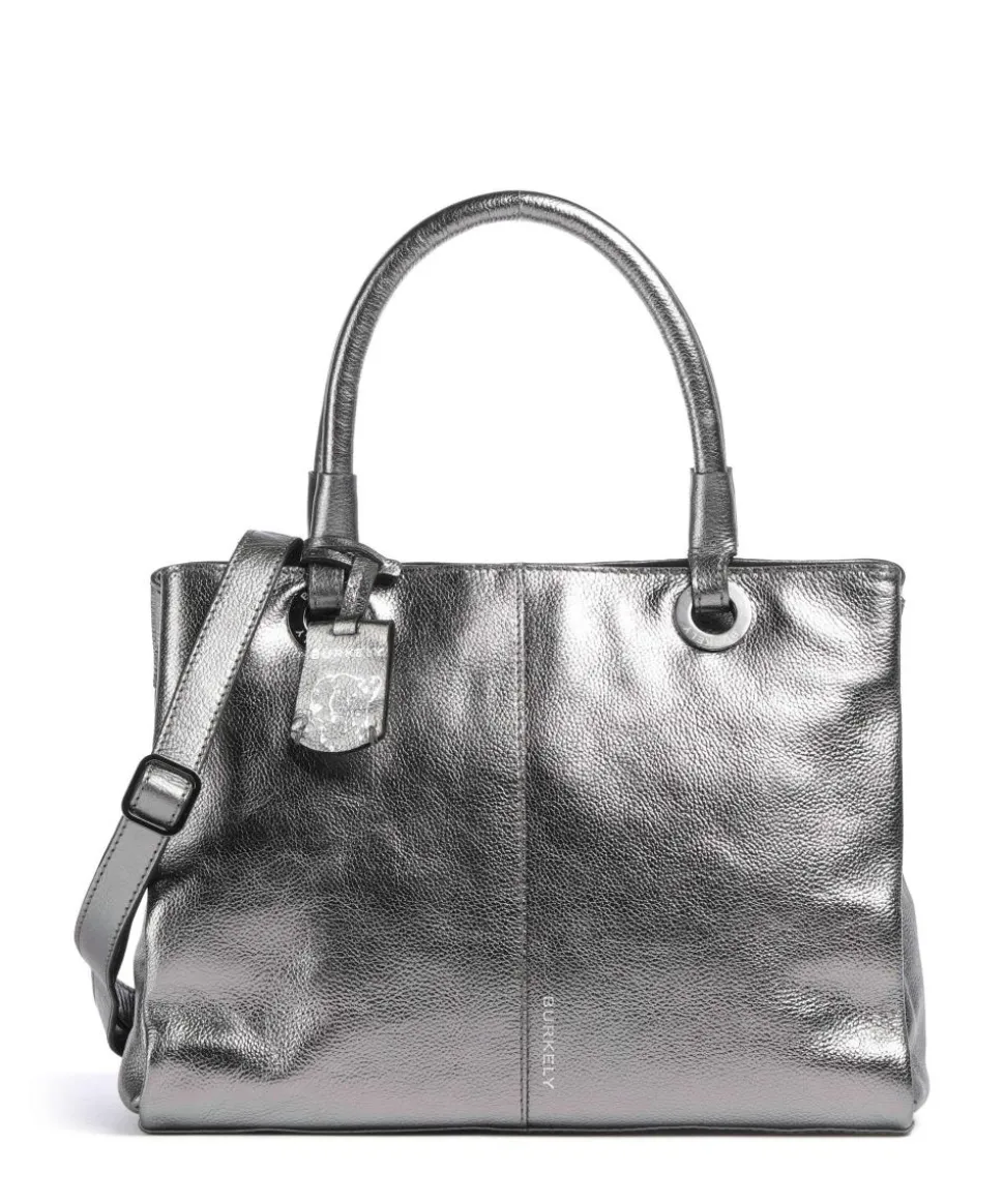 Radiant Raeven Handtasche genarbtes Rindsleder silber