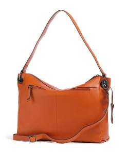 Radiant Raeven Schultertasche genarbtes Rindsleder orange
