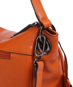 Radiant Raeven Schultertasche genarbtes Rindsleder orange