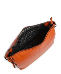 Radiant Raeven Schultertasche genarbtes Rindsleder orange