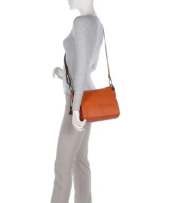 Radiant Raeven Schultertasche genarbtes Rindsleder orange