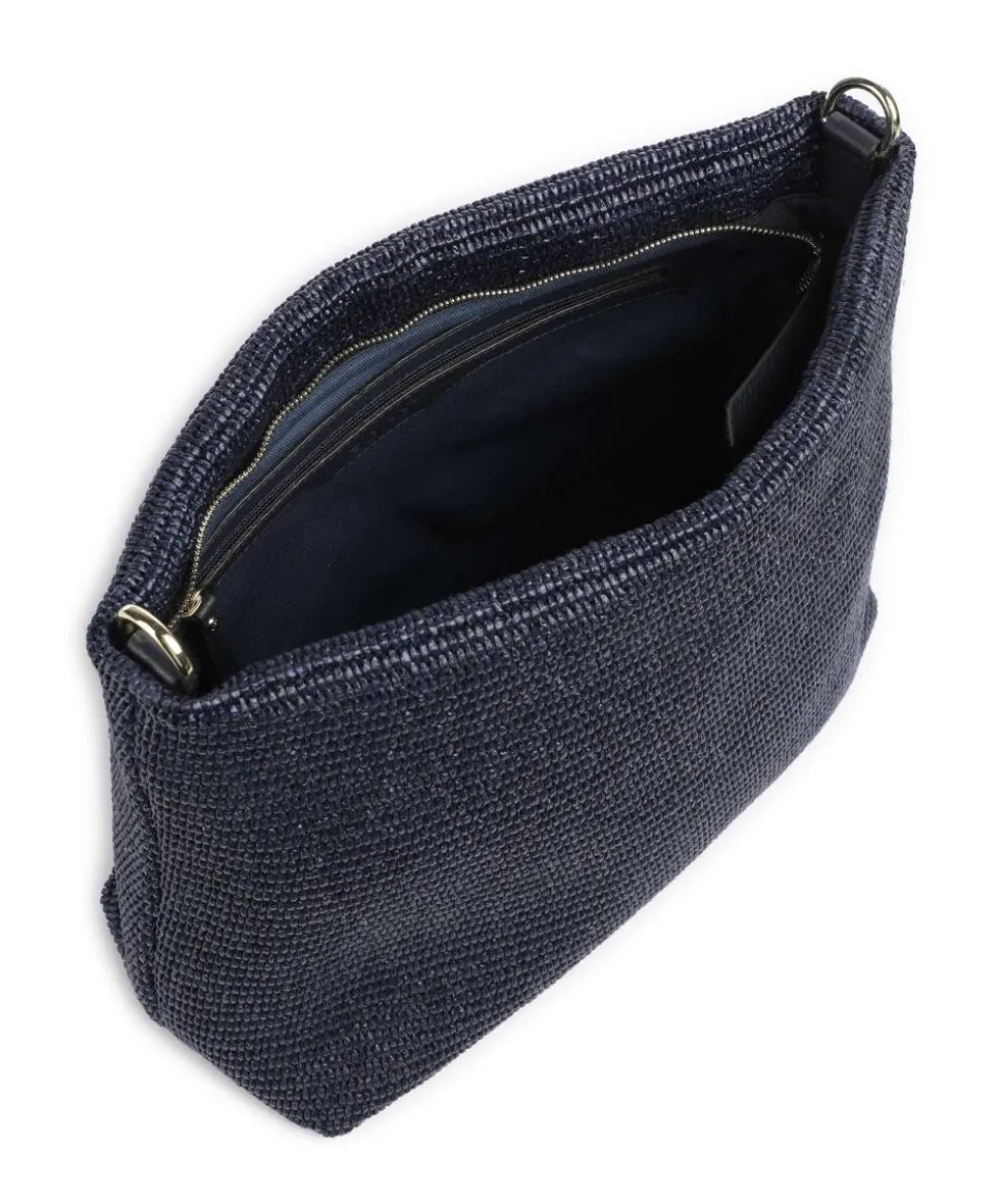 Raffia Kaia Beuteltasche Bast navy