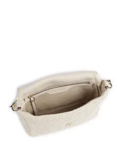 Raffia Temi Schultertasche Bast elfenbein