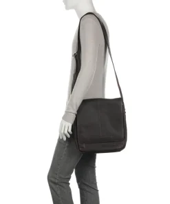 Raphael Schultertasche Pull-Up Rindsleder dunkelbraun